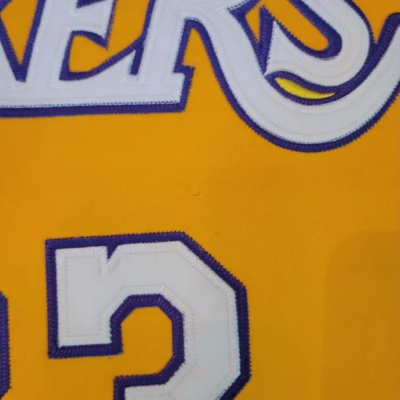 VTG Kareem Abdul-Jabbar Lakers replica jersey Sz men's S - Picture 6 of 7